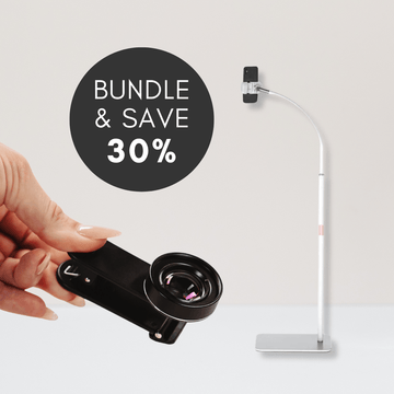 PHONE TRIPOD + MACRO LENS BUNDLE